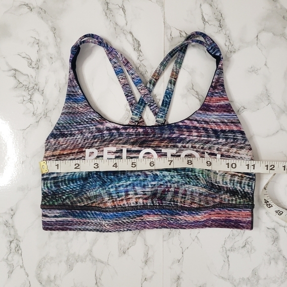 Lululemon Energy Bra Peloton Digital Oasis Alpine White Multi - Picture 6 of 9